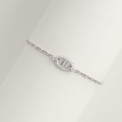 Chaine d'ancre Contour bracelet - White gold | Hermès USA